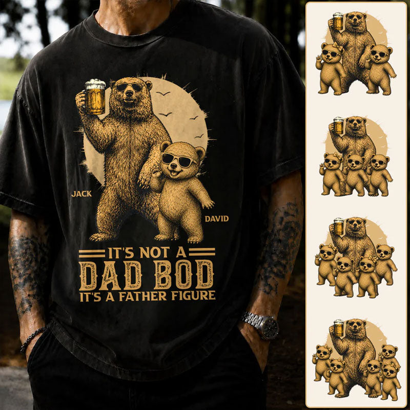 Personalized It's Not A Dad Bod It's A Father Figure Shirt Main image