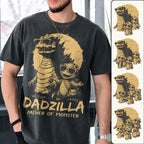 Personalized Best Dad Ever Dadzilla T-Shirt Father Day Gifts for Dad Funny Papa Tshirt