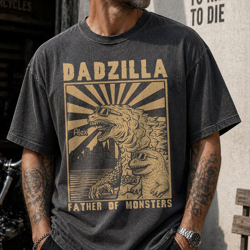 Dadzilla Father Of The Monsters Personalized Shirt Gift For Dad Secondary image