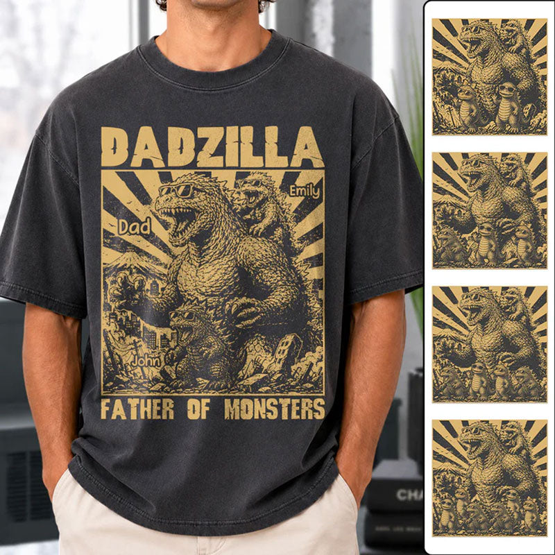 Dadzilla Father Of The Monsters Personalized Shirt Gift For Dad Main image