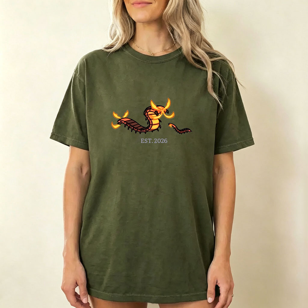 Cute Parent & Kid Scolipede Vintage Washed T-Shirt