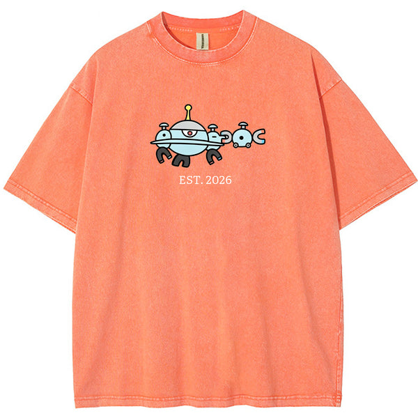 Cute Parent & Kid Magnemite Vintage Washed T-Shirt