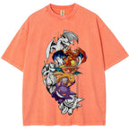 Grunge Sketch Dragon Ghost Group Wash Vintage Tee | Pokemon Anime