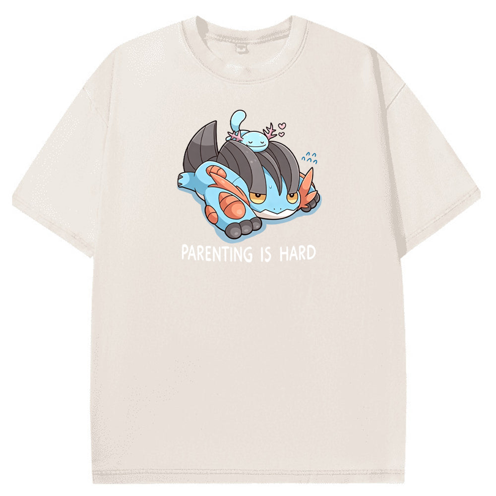 Parenting Is Hard Mudkip Parent Vintage Washed T-Shirt