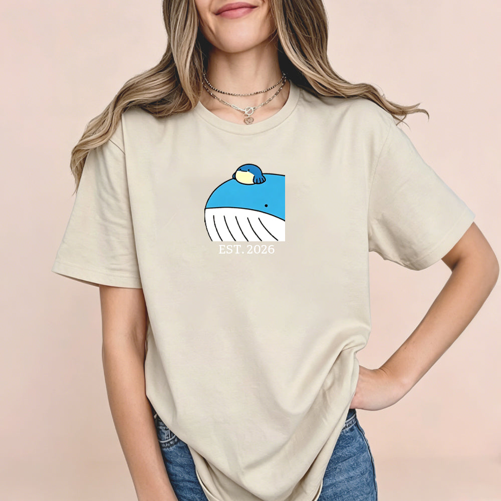 Cute Parent & Kid Wailord Vintage Washed T-Shirt Secondary image