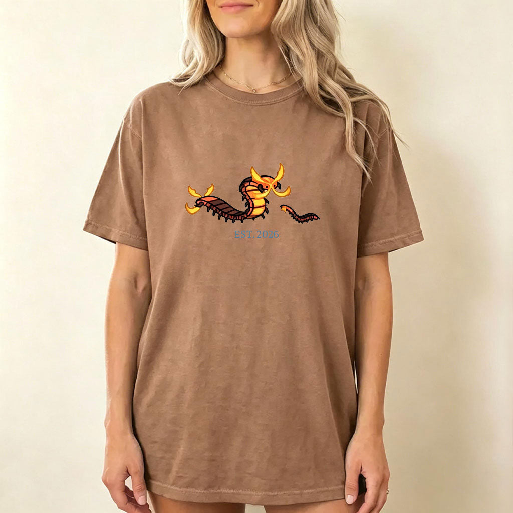 Cute Parent & Kid Scolipede Vintage Washed T-Shirt