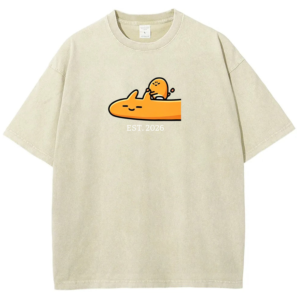 Cute Parent & Kid Charmander Vintage Washed T-Shirt Main image