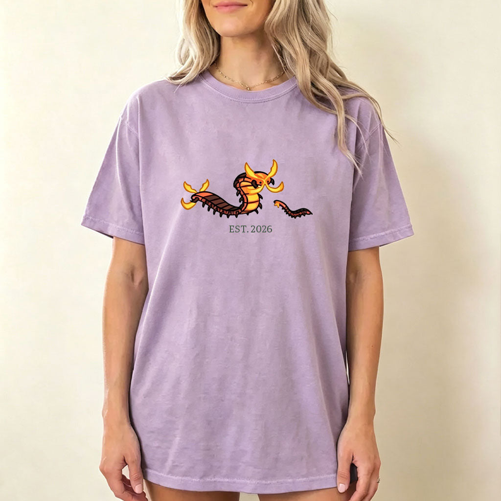 Cute Parent & Kid Scolipede Vintage Washed T-Shirt Secondary image