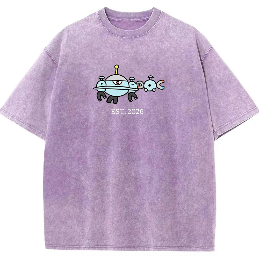 Cute Parent & Kid Magnemite Vintage Washed T-Shirt