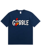 Funny Gobble Turkey Face T‑Shirt | Thanksgiving Fall Graphic Tee