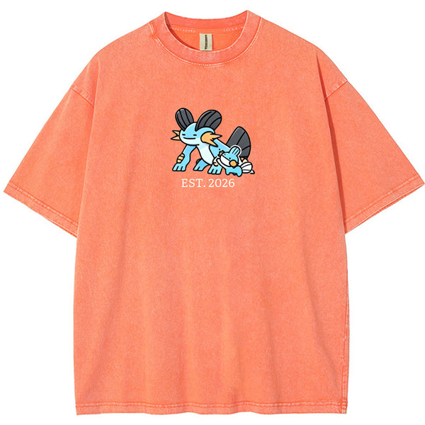 Cute Parent & Kid Swampert Vintage Washed T-Shirt