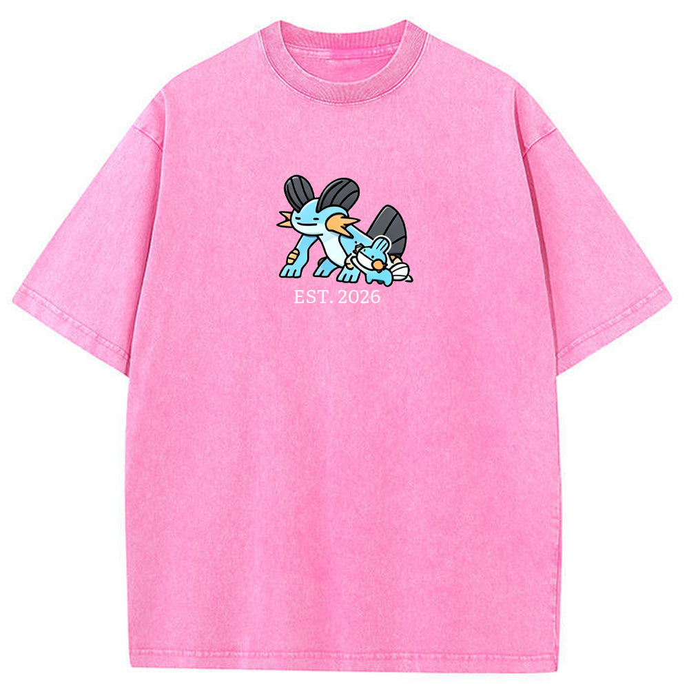 Cute Parent & Kid Swampert Vintage Washed T-Shirt