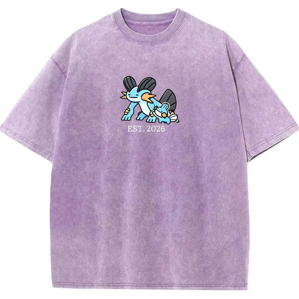 Cute Parent & Kid Swampert Vintage Washed T-Shirt
