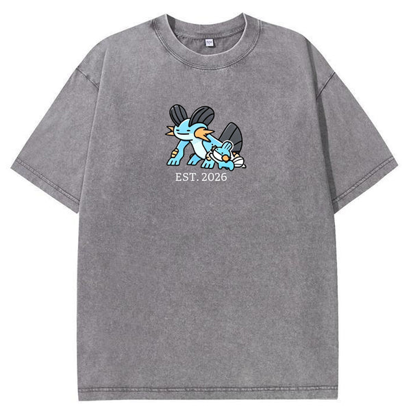 Cute Parent & Kid Swampert Vintage Washed T-Shirt