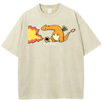 Cute Parent & Kid Charizard Vintage Washed T-Shirt