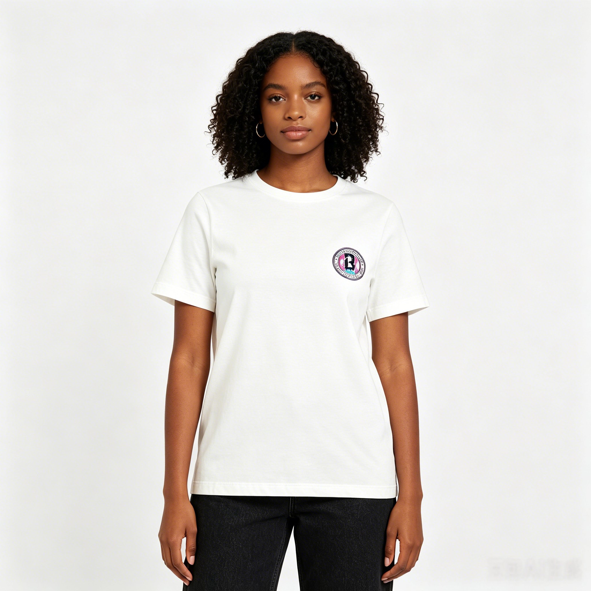Splatter Lightweight Youth Tee - White/Galaxy