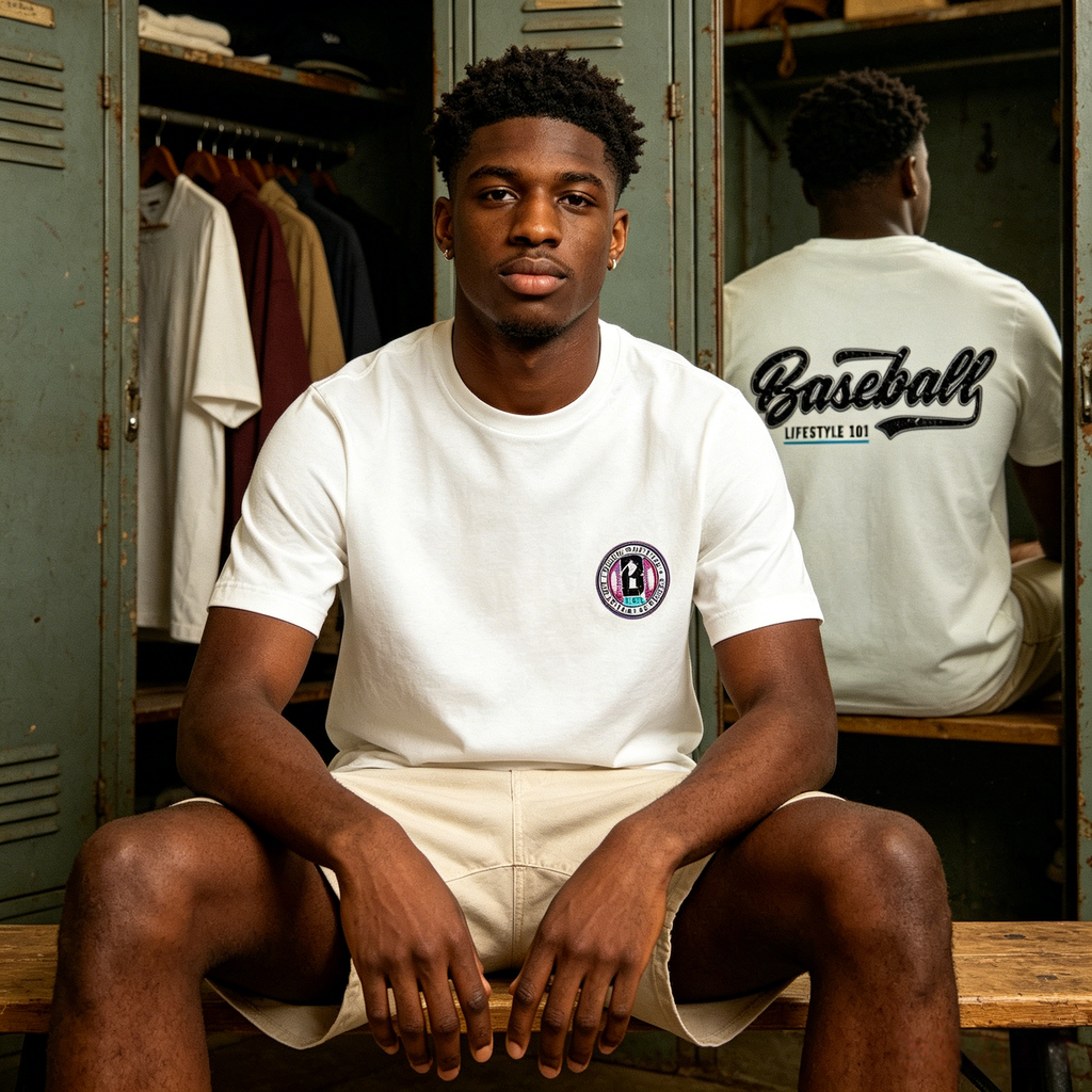 Splatter Lightweight Youth Tee - White/Galaxy
