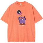 Cute Parent & Kid Gastly Gengar Basketball Vintage T-Shirt