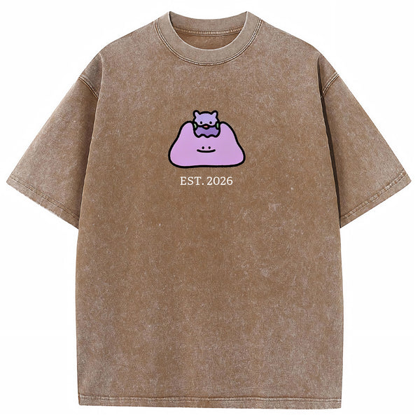 Cute Parent & Kid Ditto Vintage Washed T-Shirt