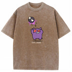 Cute Parent & Kid Gastly Gengar Basketball Vintage T-Shirt