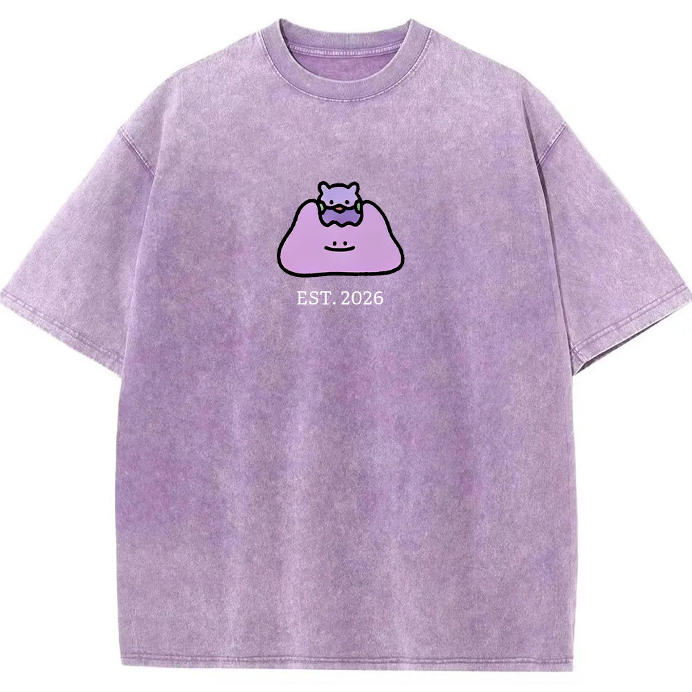 Cute Parent & Kid Ditto Vintage Washed T-Shirt