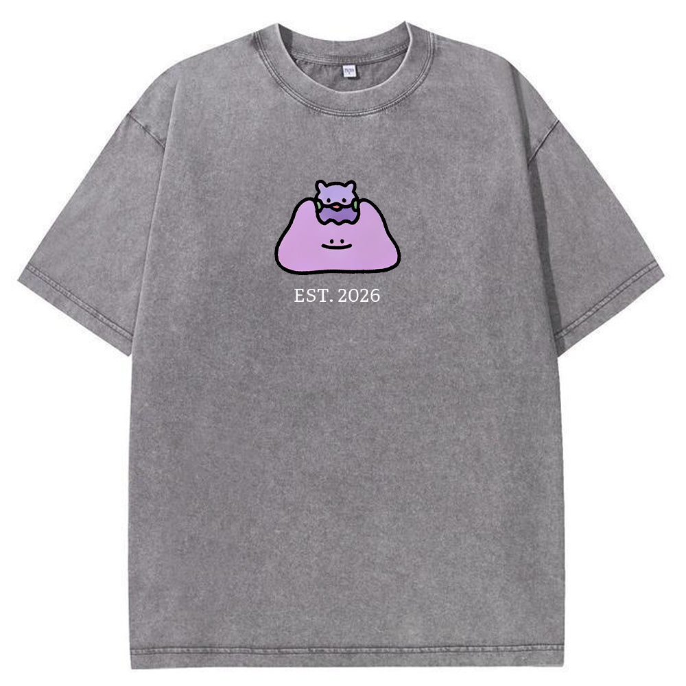 Cute Parent & Kid Ditto Vintage Washed T-Shirt