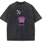 Cute Parent & Kid Gastly Gengar Basketball Vintage T-Shirt