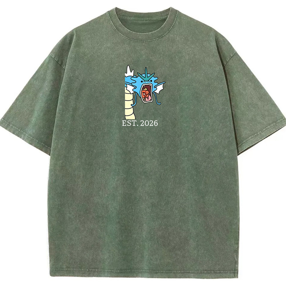 Cute Parent & Kid Dragonair Vintage Washed T-Shirt