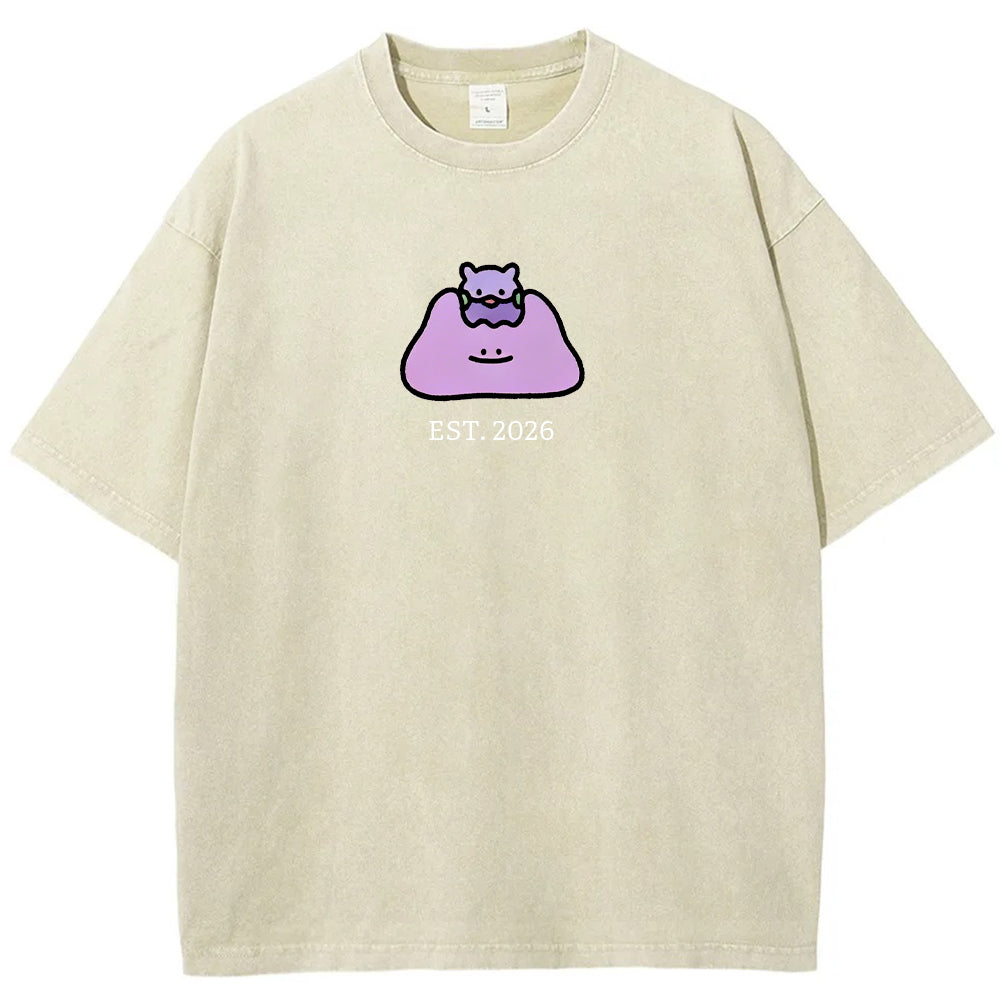 Cute Parent & Kid Ditto Vintage Washed T-Shirt