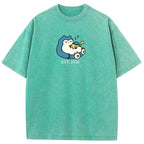 Cute Parent & Kid Snorlax Vintage Washed T-Shirt