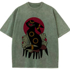 Traditional Bold Umbreon Wash Vintage Tee | Pokemon Anime