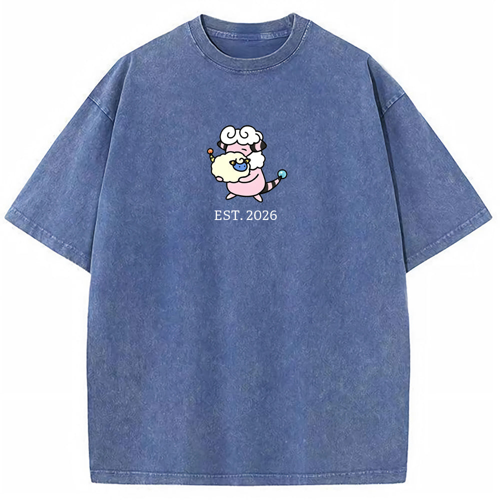 Cute Parent & Kid Flaaffy Vintage Washed T-Shirt Main image