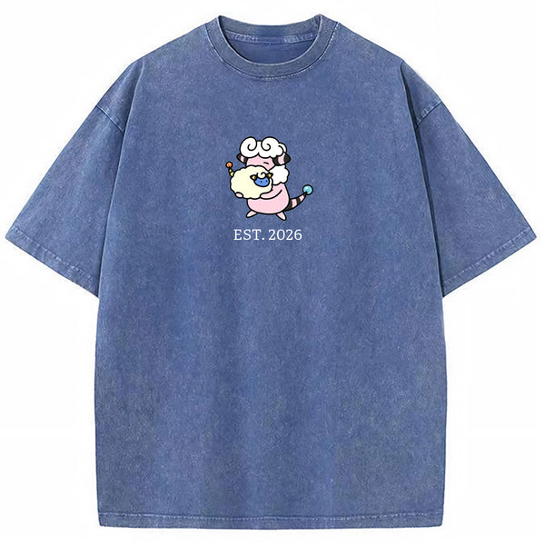 Cute Parent & Kid Flaaffy Vintage Washed T-Shirt