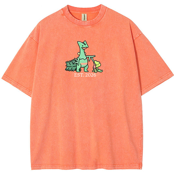 Cute Parent & Kid Sceptile Vintage Washed T-Shirt