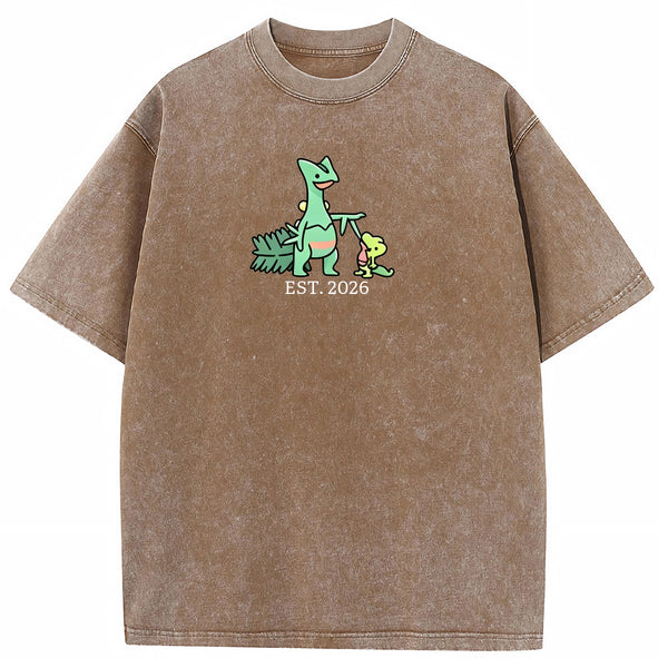 Cute Parent & Kid Sceptile Vintage Washed T-Shirt