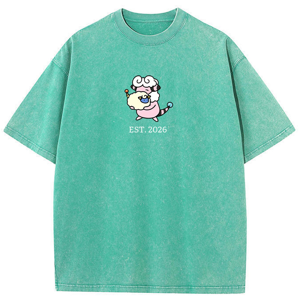 Cute Parent & Kid Flaaffy Vintage Washed T-Shirt