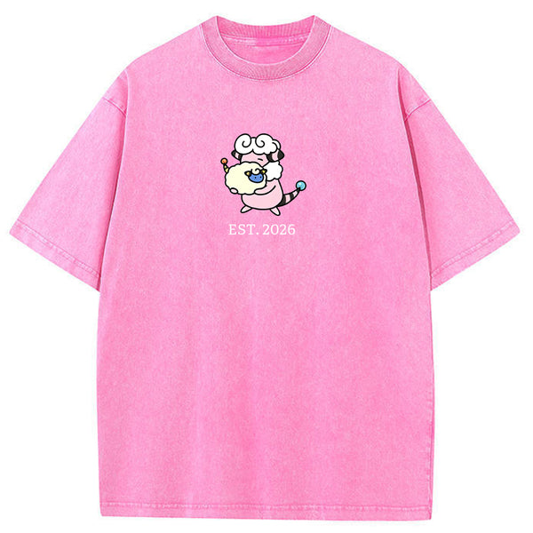 Cute Parent & Kid Flaaffy Vintage Washed T-Shirt