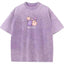 Cute Couple Tone Clefairy Gengar Heart Vintage Washed T-Shirt