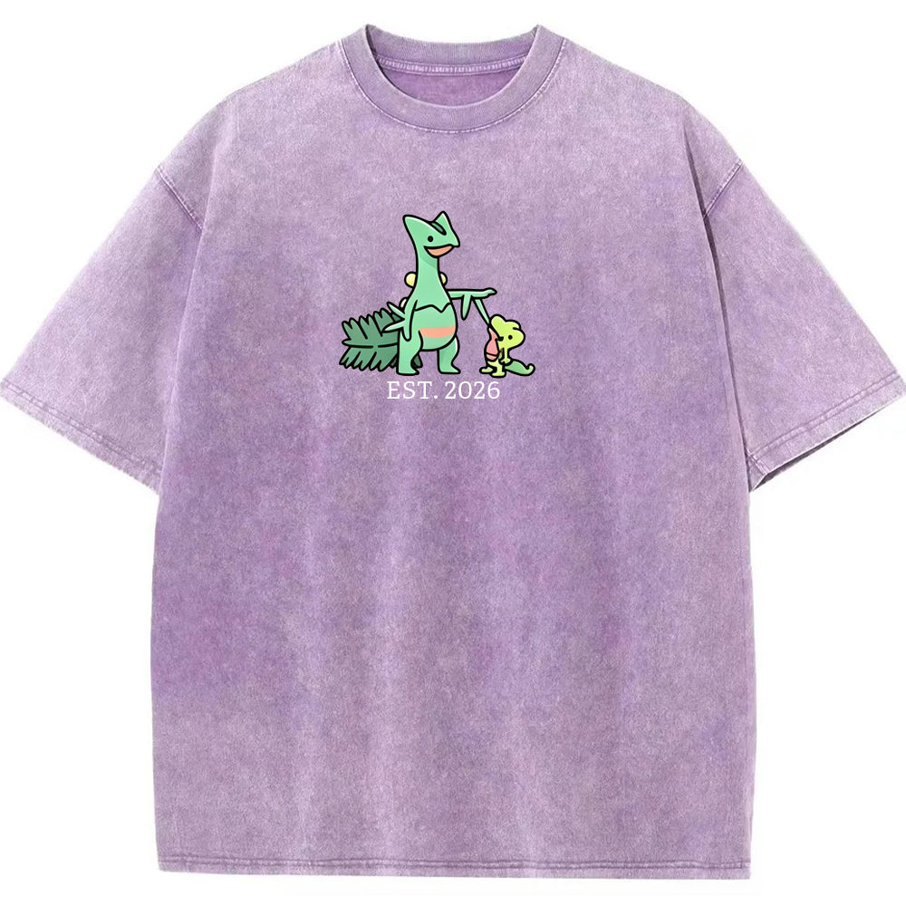 Cute Parent & Kid Sceptile Vintage Washed T-Shirt