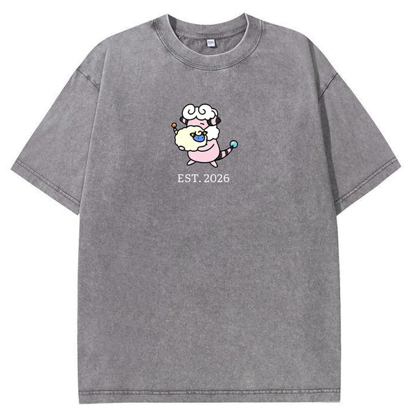 Cute Parent & Kid Flaaffy Vintage Washed T-Shirt