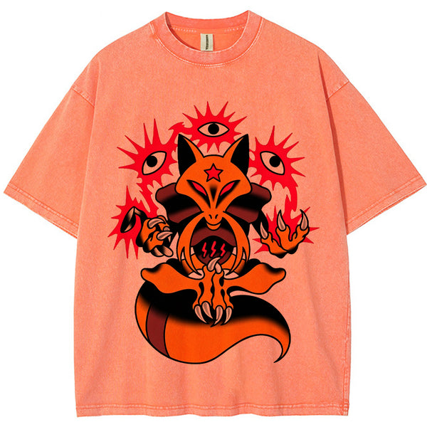 Bold Traditional Tattoo Kadabra Wash Vintage Tee | Pokemon Anime