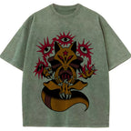 Bold Traditional Tattoo Kadabra Wash Vintage Tee | Pokemon Anime