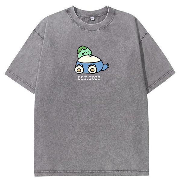 Cute Parent & Kid Bulbasaur Vintage Washed T-Shirt
