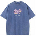 Cute Parent & Kid Weezing Vintage Washed T-Shirt
