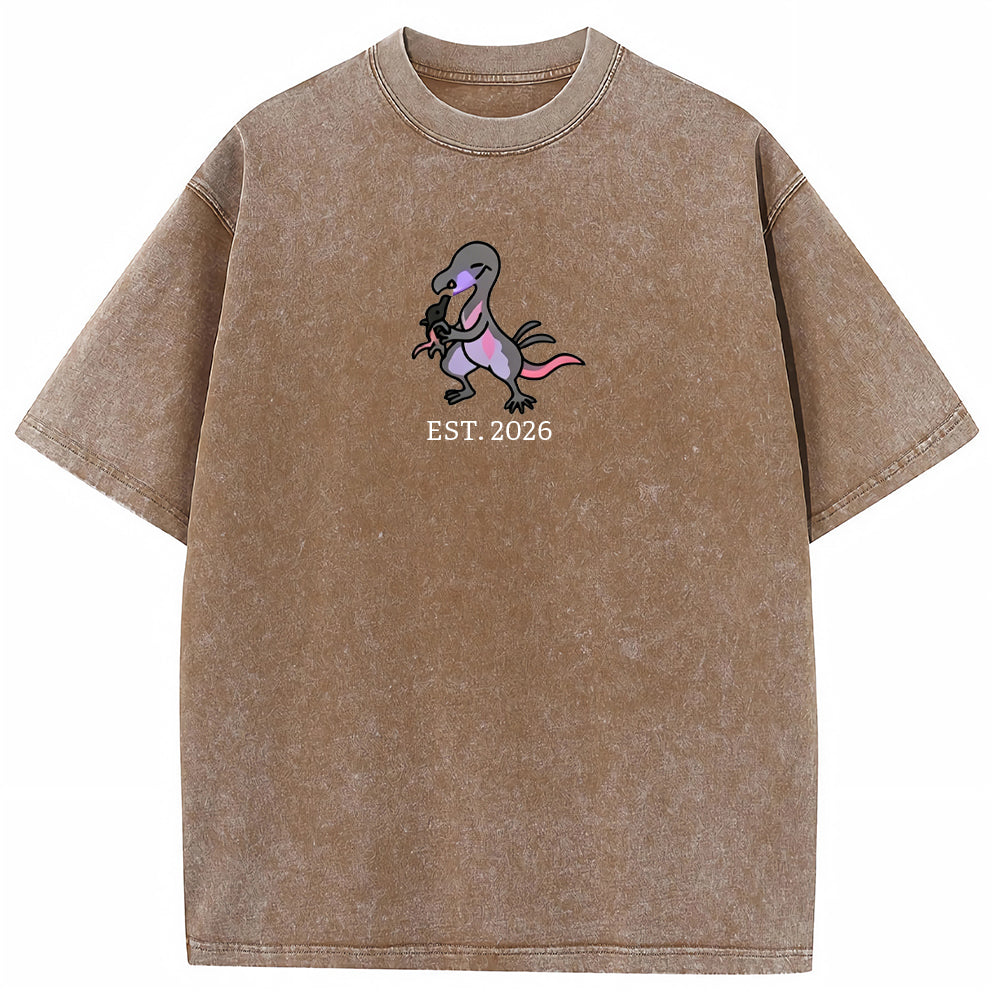 Cute Parent & Kid Salandit Vintage Washed T-Shirt