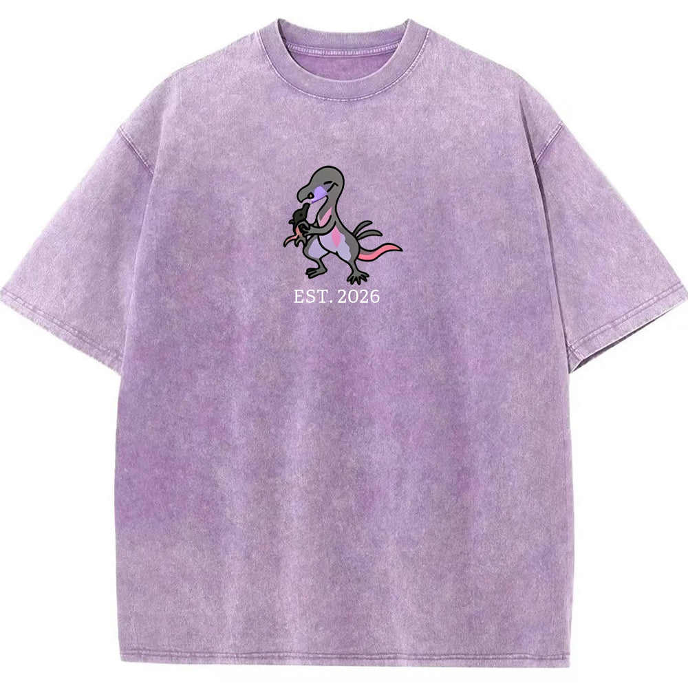 Cute Parent & Kid Salandit Vintage Washed T-Shirt