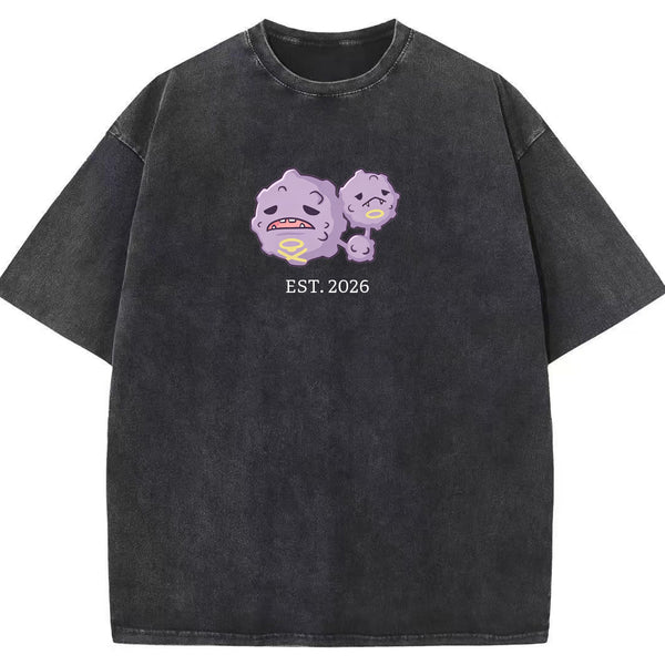 Cute Parent & Kid Weezing Vintage Washed T-Shirt