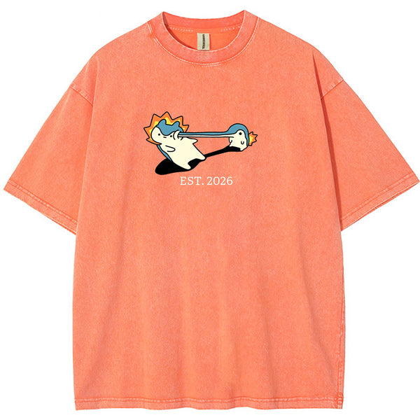 Cute Parent & Kid Quagsire Vintage Washed T-Shirt