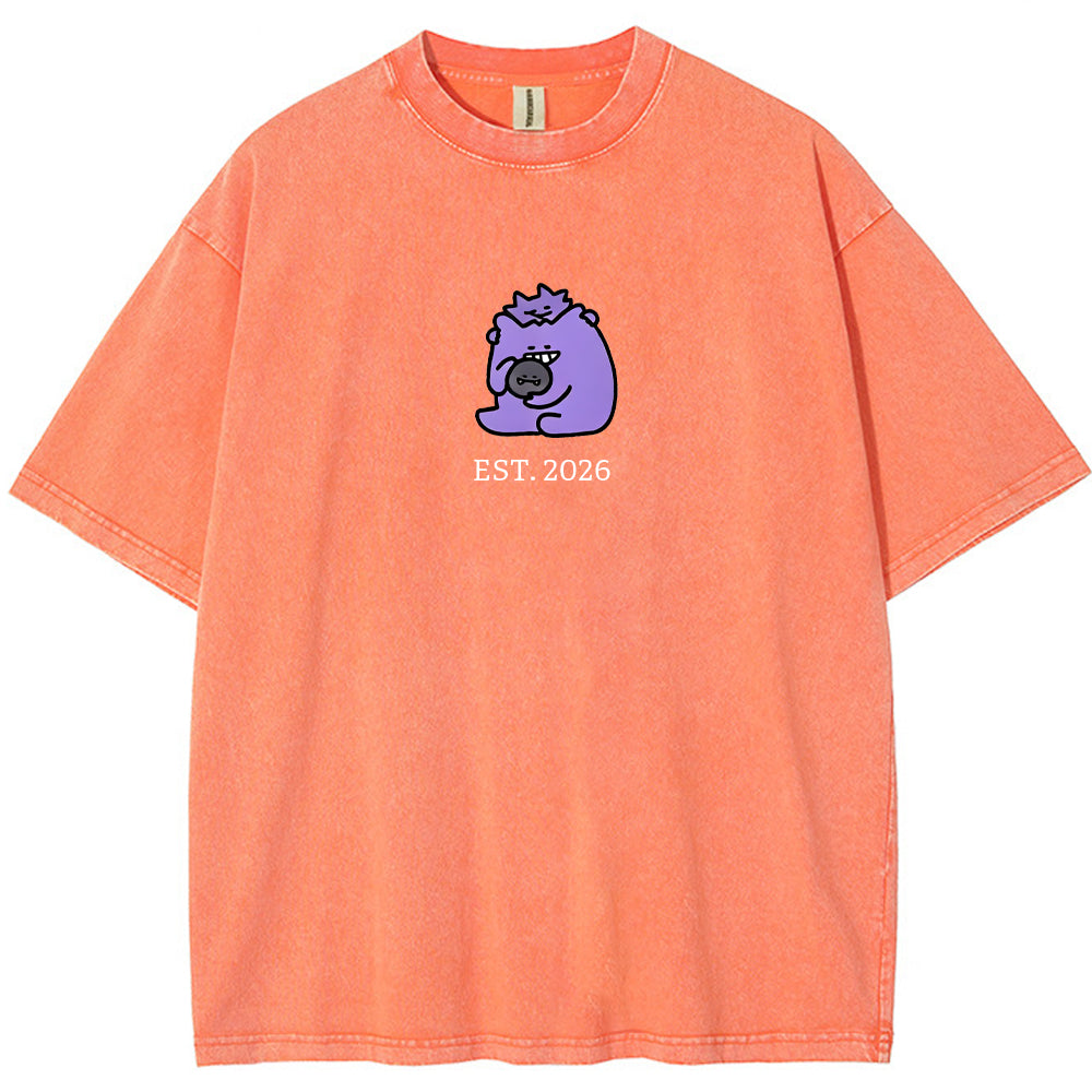 Cute Parent & Kid Koffing Vintage Washed T-Shirt