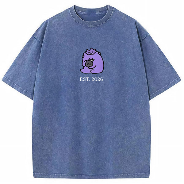 Cute Parent & Kid Koffing Vintage Washed T-Shirt